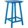 Beliani Gartentisch 60 x 60 x 103 cm Blau