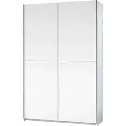 Schlafkontor Schwebetürenschrank »Heimo/Fast Schrank Kleiderschrank Garderobe«, geringe Tiefe, ausziehbarer Kleiderstange, Garderobenschrank, 6 Böden Schlafkontor weiß