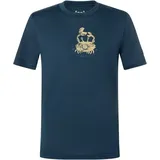 super.natural - Kid's Crab Tee - Merinoshirt Gr 164 blau/ various