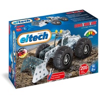 EITECH 00084 Metallbaukasten - Radlader, Modellfahrzeug mit 200 Bauteilen, Baustellenfahrzeug Modellbausatz, Konstruktionsspielzeug für Kinder ab 8 Jahren