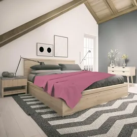 sleezzze Waffelpiqué Decke 75 x 120 cm Rosa