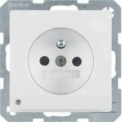 Berker 6765106089 Steckdose m SK-Stift LED Q.x pw