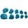 Ocùn Klettergriff One Size Blau