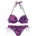 VENICE BEACH Push-Up-Bikini Damen Blau 34 Cup AA
