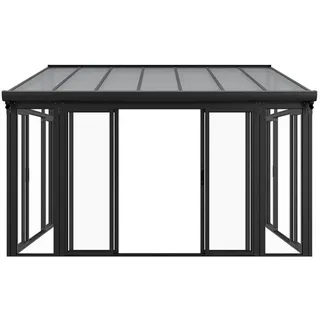 Juskys Wintergarten 292 x 428 x 312 cm dunkelgrau