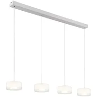 GLOBO Hängelampe Pendelleuchte Esstischlampe weiß Glas Wohnzimmerlampe led h