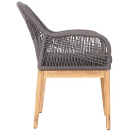 Mendler HWC-H56b Gartenstuhl 58 x 59 x 85 cm grau 1 St.