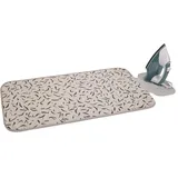 Joseph Joseph Swift Bügelmatte, Silikon-Ablage für Bügeleisen, Hitze-/Dampfbeständig, Rutschfest, Aufhängeschlaufe, Kompakte Aufbewahrung, 90x47 cm, Ecru Scatter