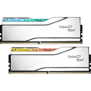 G.SKILL Trident Z5 Royal NEO RGB Silver DIMM Kit 32GB, DDR5-6400, CL30-39-39-102, on-die ECC (F5-6400J3039G16GX2-TR5NS)