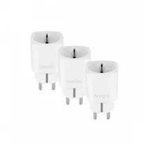 Hombli Smart Plug Steckdose EU weiß, 3er Pack