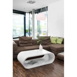 SalesFever Couchtisch Weiß MDF 120 x 40 x 60 cm