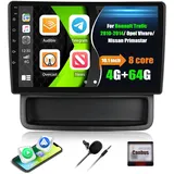 4G+64G CAMECHO Android 13 Autoradio für Opel Vivaro A 87R/Renault Trafic II Nissan Primastar mit Carplay Android Auto Navi,8Core丨Autoradio mit 10 Zoll Bildschirm,Bluetooth FM/RDS Mirror Link DSP