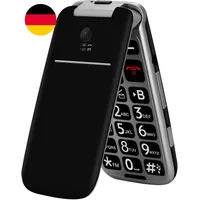 Artfone G3 Schwarz - 4G Seniorenhandy Klapphandy Ohne Vertrag丨Rentner Handy Groß
