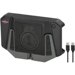 Brennenstuhl Professional Wireless Charging Pad WCP (Induktive Ladestation 10W mit Handyhalter, montierbar, Magnete an der Rückseite, inkl. USB C Kabel)