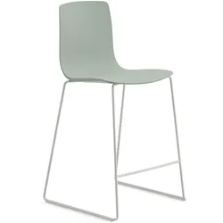 Arper Aava 02 Barhocker, höhe 65 cm, kunststoff, schneeweiß / olivgrün #7605