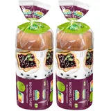 Mestemacher Bio Dinkel Toastbrot, vegan & laktosefrei, ohne Konservierungsstoffe, knusprig zum Frühstück oder als Sandwich, 17 Scheiben, hergestellt in Italien, 400 g (Packung mit 2)