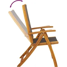 vidaXL Garten-Essgruppe 7-tlg. braun klappbar 41748