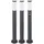 GLOBO Außenleuchte Edelstahl H 80 cm 3er Set Bewegungsmelder Anthrazit