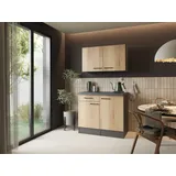 Respekta Buffetschrank 100 x 0 x 0 cm Artisan Eiche Grau