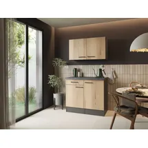 Respekta Buffetschrank 100 x 0 x 0 cm Artisan Eiche Grau