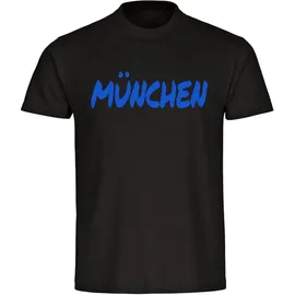 multifanshop Kinder T-Shirt - München blau - Textmarker - Druck blau - Kind
