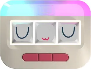 UwU - RGB - Gaming Tastaturen - ohne Numpad - Universal - Beige