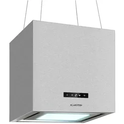 Kronleuchter Smart Inselabzugshaube 595m3/h App-Steuerung LED-Panel Silber