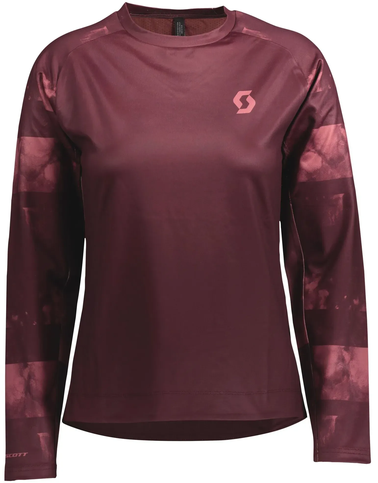 Damen-Radtrikot Scott  Trail Storm L/SL XS - Rot