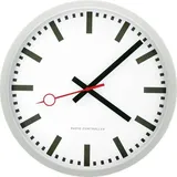 EUROTIME Funk Wanduhr 35 cm 59530-07 silber