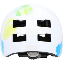 Fischer Fahrradhelm Kinder Plus Splash S/M weiß/bunt