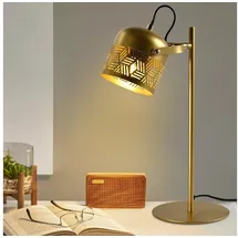 lqwell LED Tischlampe Gold