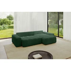 altdecor Ecksofa Cord 2-Sitzer Grün