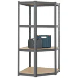 Juskys 3er Regalsystem 1 Corner & 2 Easy - Grau