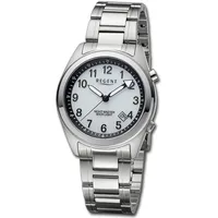 Regent Herren Armbanduhr Analog Metallarmband silber URBA774