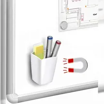 CEP Schreibköcher magnet. weiß