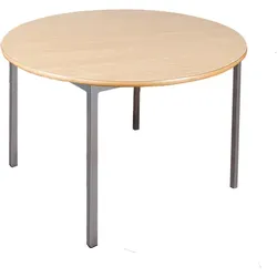 Runder Tisch, Platte mit Schichtstoff