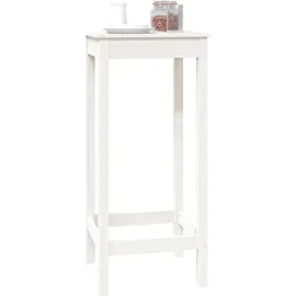 vidaXL Bartisch 50 x 50 x 110 cm Weiß