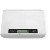 HENDI Digitale Küchenwaage, Haushaltwaage, Für max 5 kg, Präzision auf bis zu 1 gr, Mit eingebautem Digital-Display, Inkl. 1 x CR2032-Lithium Batterien, 169x218 x(H)13 mm, Edelstahl