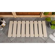 Karibu Bodenrost Premium aus Espenholz 46,5 x 100 cm