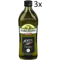 3x Farchioni Olio 100% Italiano Natives Olivenöl extra Italienische Oliven 1Lt