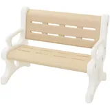 joyz Kindersitzbank Outdoor 81,5 x 59,5 x 48 cm Kunststoff braun/weiß
