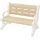 joyz Kindersitzbank Outdoor 81,5 x 59,5 x 48 cm Kunststoff braun/weiß