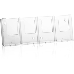 Wand-Prospekthalter 4x DIN lang