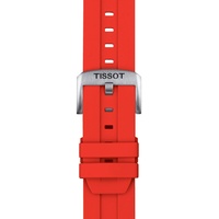 Tissot T852.047.920 Uhrenarmband 22 mm Silikon Rot