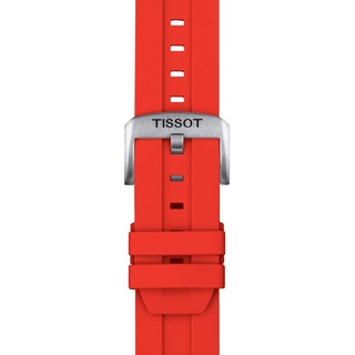 Tissot T852.047.920 Uhrenarmband 22 mm Silikon Rot