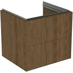Ideal Standard Conca Waschtisch-Unterschrank T4573Y5 60x50x55cm, 2 Auszüge, Walnuss dunkel Furnier