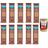 De Cecco Integrale Spaghettoni Quadrati N. 413 Vollkornnudeln 10x500g+Polpa 400g