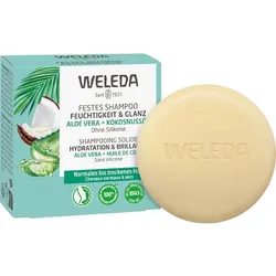 Weleda Haarpflege ShampooFür normales bis trockenes HaarFestes Shampoo Feuchtigkeit & Glanz 50 g (114,00 € / 1 kg)