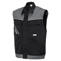 Planam Weste Highline Gr. 4XL schwarz/schiefer/zink