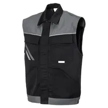 Planam Weste Highline Gr. 4XL schwarz/schiefer/zink